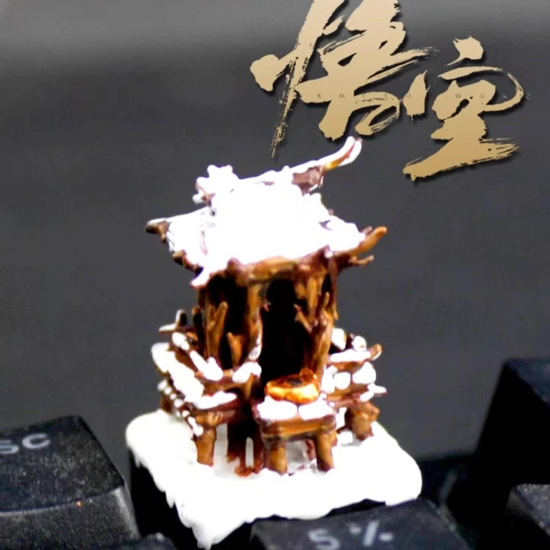 Zwarte mythe: Wukong Earth Temple Thema Keycaps Set 3D Hars Ambachtelijke Keyaps Toetsenbord Caps Aangepaste Keycaps voor mechanisch toetsenbord