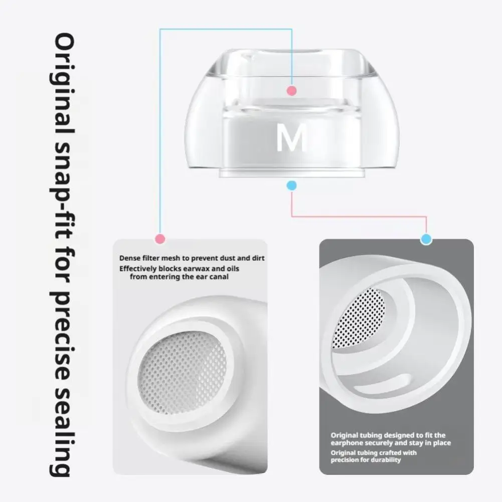 Silicone Ear Tips for AirPods Pro 3 Anti-Slip Replacement Earbuds Cover Soft Comfort Fit Earpads Buds Accessories 1 Pair view 5