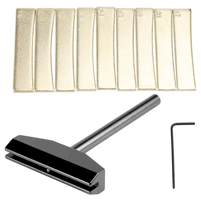 【disponibile】set-di-strumenti-per-liutai-pressa-per-tasti-di-chitarra-9-inserti-per-tasti-in-ottone-con-chiave-esagonale