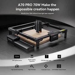 ATOMSTACK A70 Pro 360W Macchina per incisione laser con taglierina 500x400mm Area di lavoro Air Assist Incisore laser CNC con uscita a doppia modalità