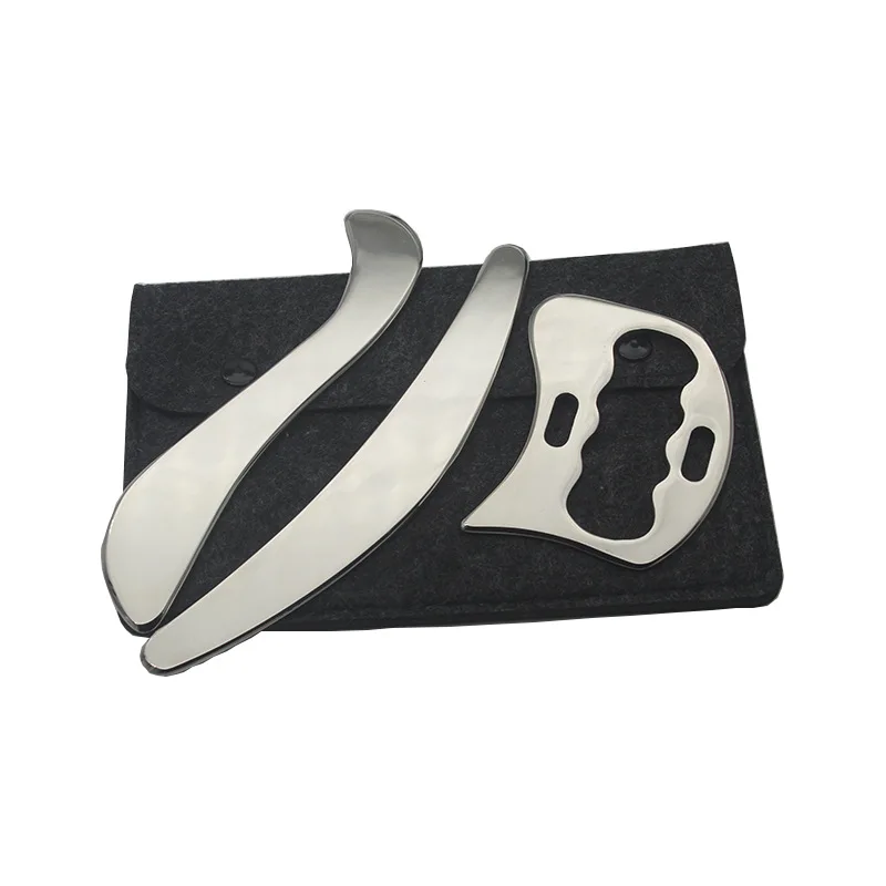 

Нож для фасции из нержавеющей стали Портативный и практичный нож для миофасциального высвобождения Гуаша Инструмент для освобождения мягких тканей Подходит для спины