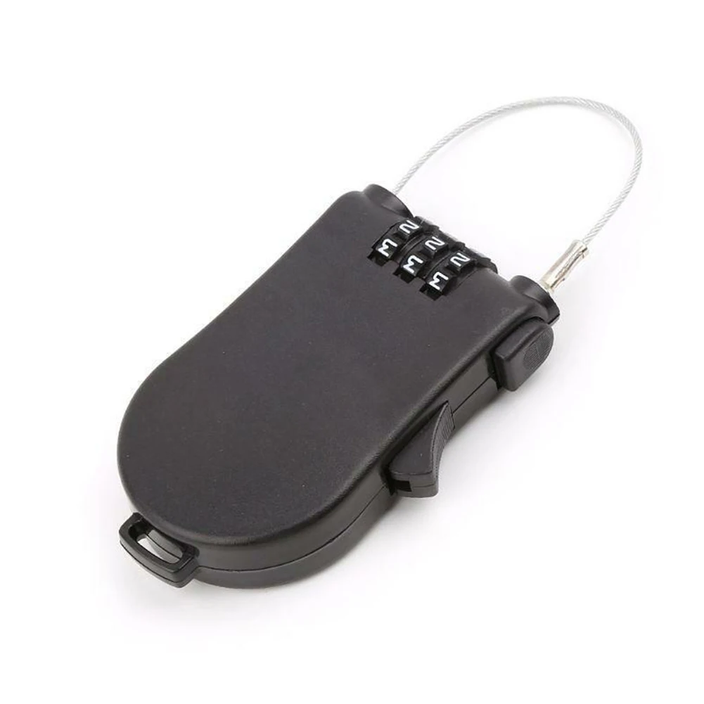 2022 Password Lock 1050mm 1.05 Meters 1Pcs ABS Steel Keyed Padlock Black Combination Coded Locker Password Lock