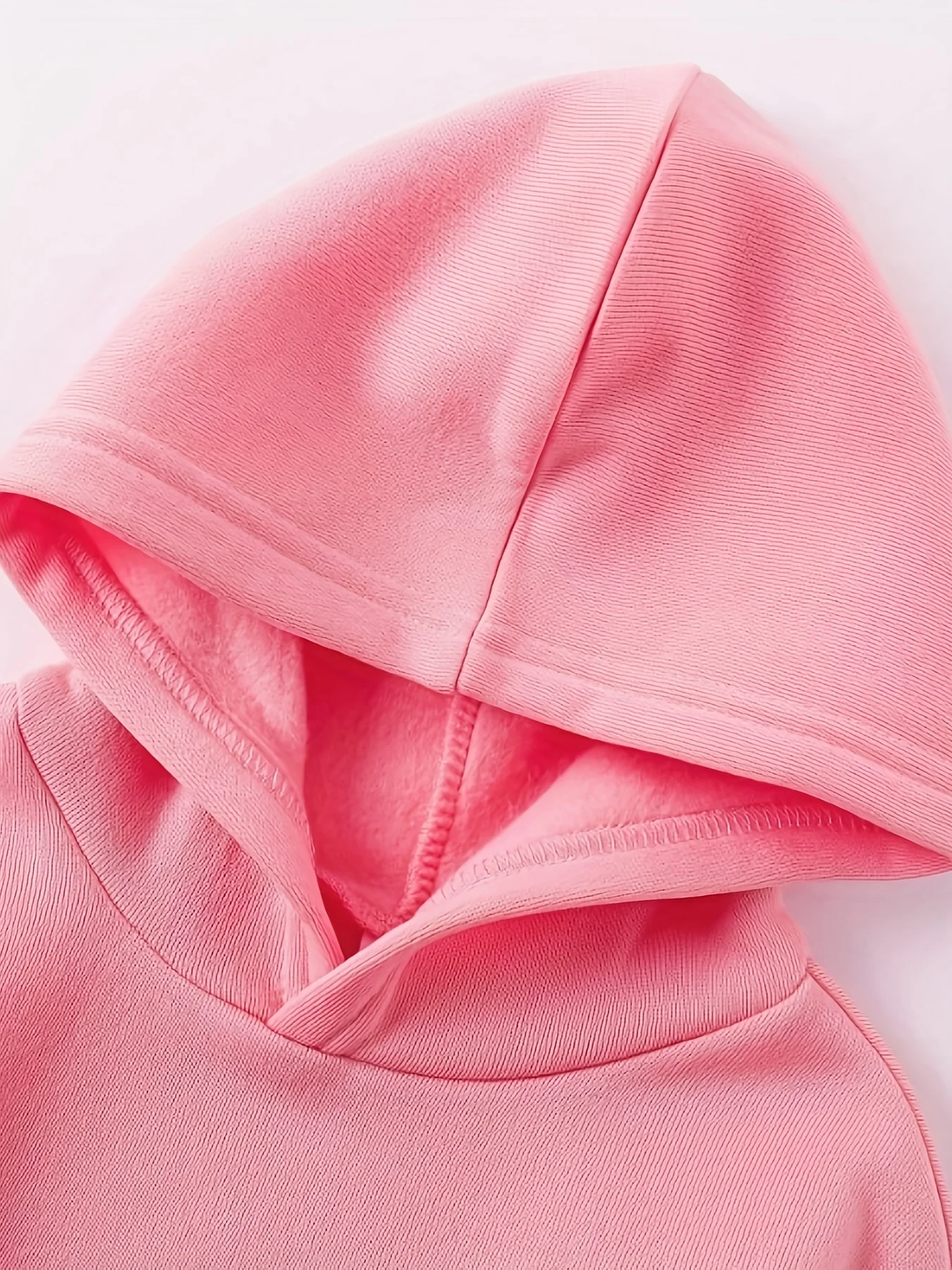 طقم هودي وسروال من الصوف المطبوع بنمط كلب لطيف للفتيات الصغيرات في الخريف والشتاء لحديثي الولادة #4