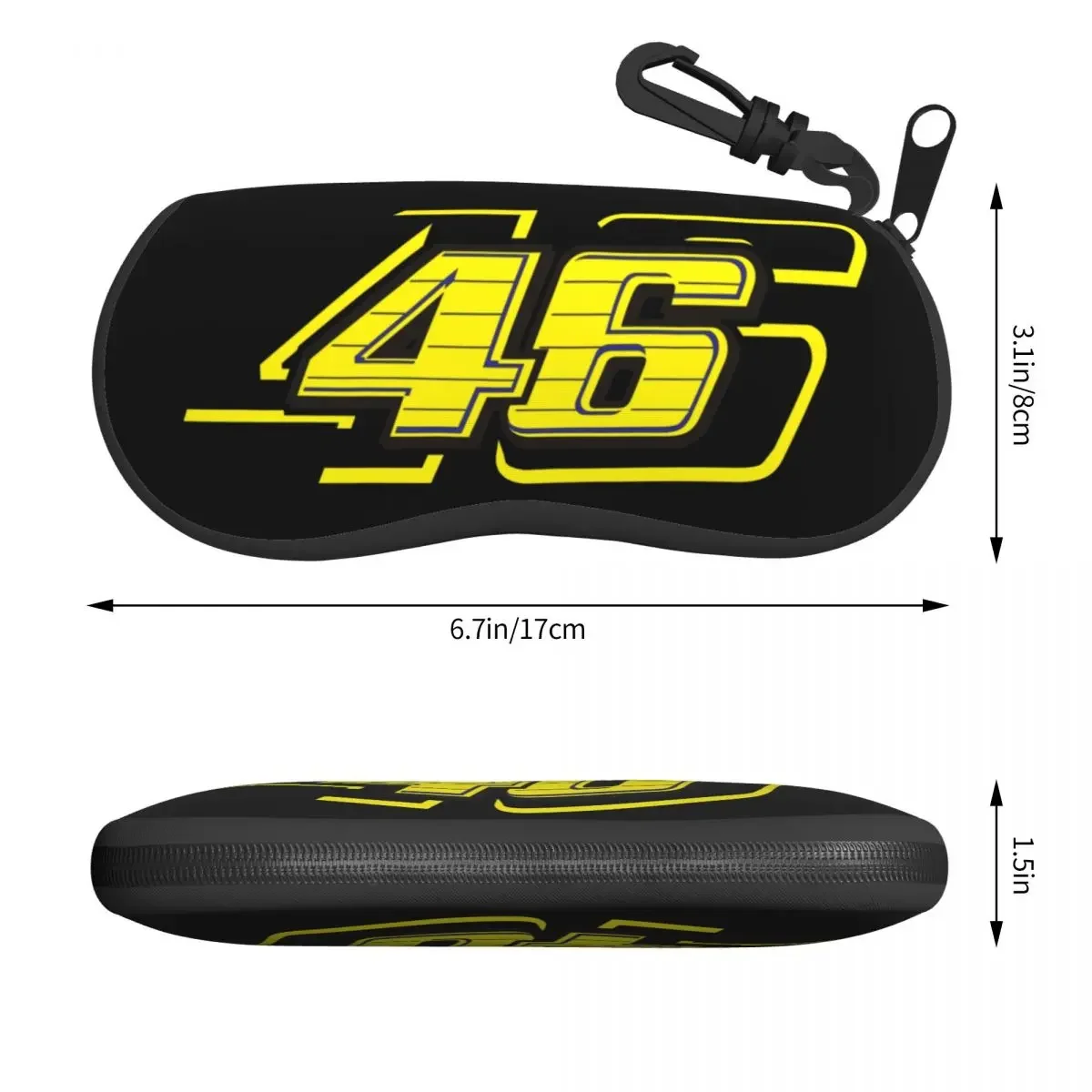 Rossi Shell Eyeglasses Protector Cases Fashion Sunglass Case Motorcycle Racing Glasses Bag