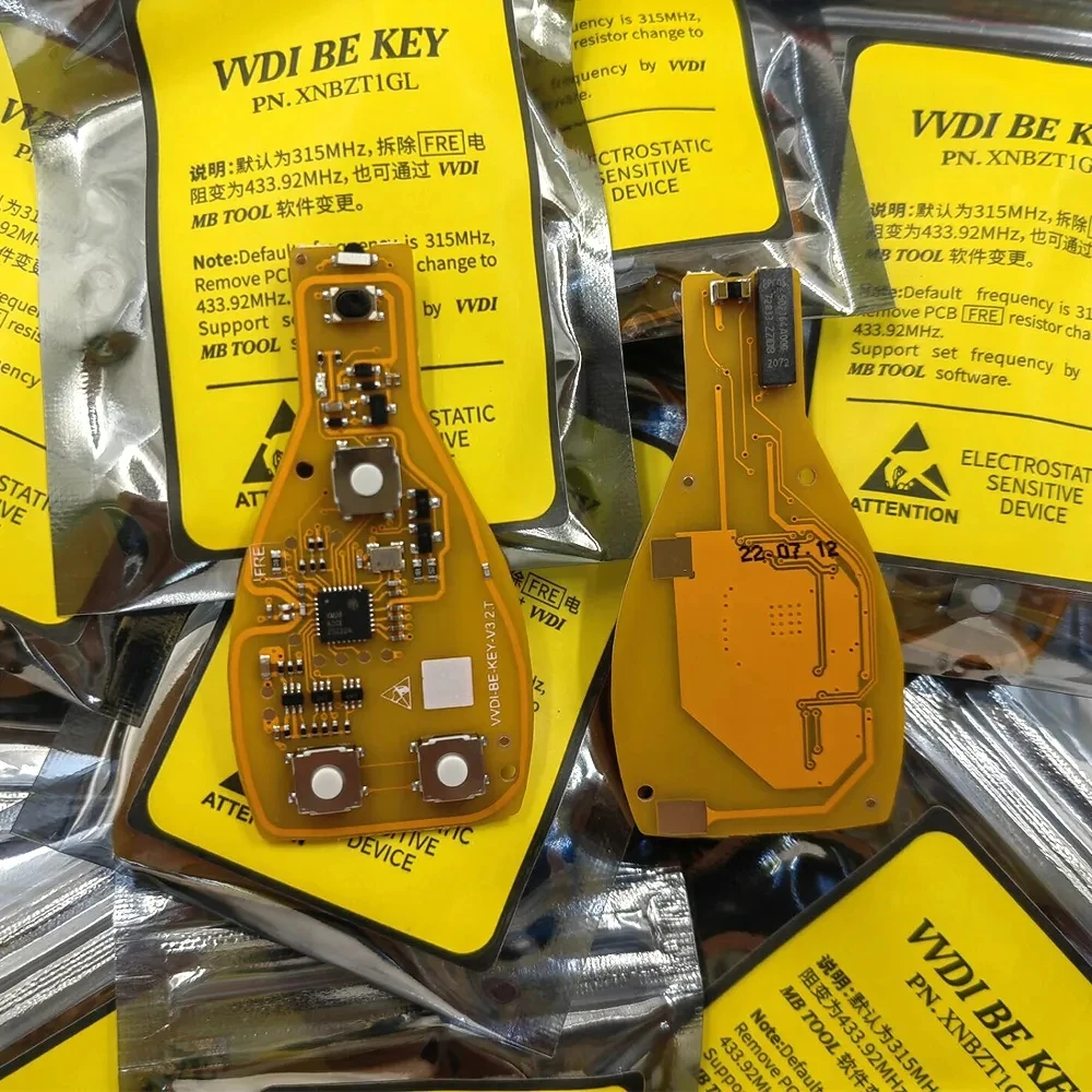 Xhorse-ベンツMBキープログラマー,vvdi be key pro,改良版,315mhz,433mhz,25個
