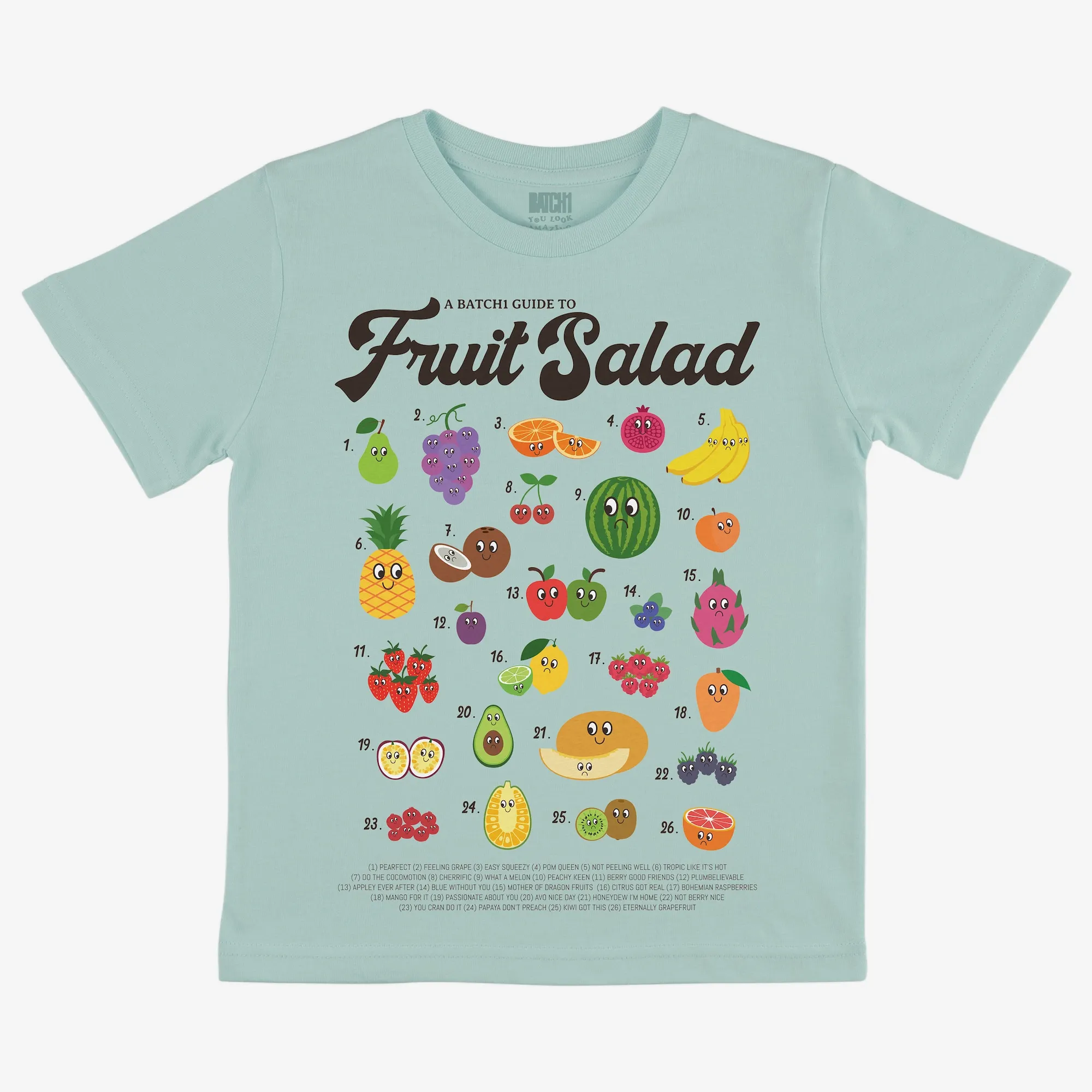 Fruit Salad Guide Children’s T-Shirt in Green