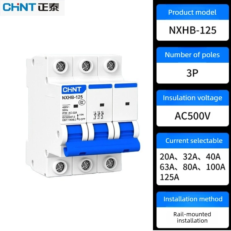 

Chint Kunlun NXHB-125 Высокопрочный изоляционный переключатель 3P 20A-125A Защита цепи двигателя (обновление NH2)