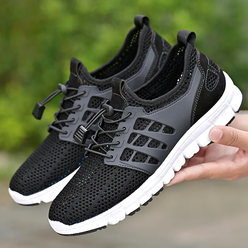 

Man Sneaker Mesh Soft Sole Training Lightweight Flat Bottomed Running Breathable Casual Walking Shoes Zapatillas De Deporte