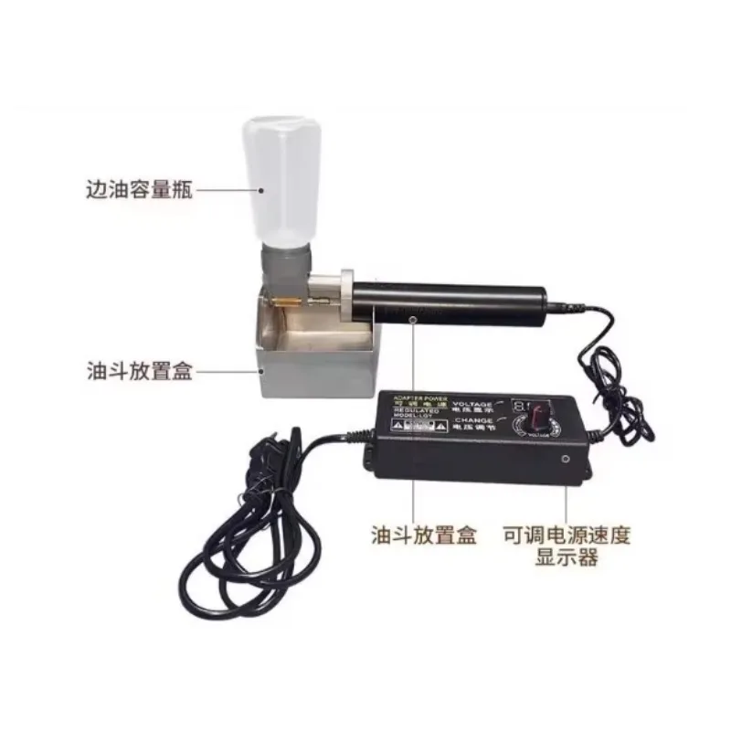 حار بيع المحمولة الكهربائية الجلود تلوين الحواف آلة التحبير يده حافة مزيتة مع محرك حالة جديدة