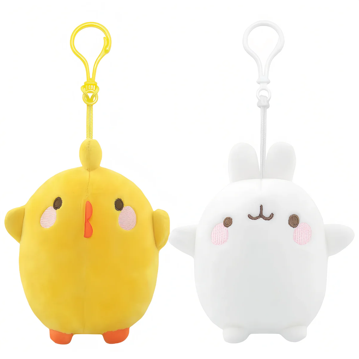 4 estilos genuino MOLANG Piu Piu juguete de peluche colgante Animal de dibujos animados conejo pollito lindo llavero muñeco de peluche para niños regalo de Navidad