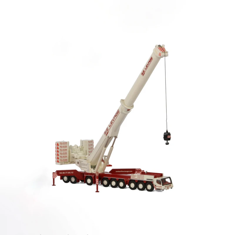 Diecast 1:87 Scale LTM 1750-9.1 Crane Alloy Car Model Engineering Truck 08-1113/08-1199 Collect Souvenirs Gifts Decration