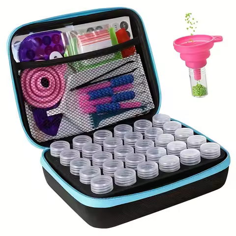DIY 5D Diamond Painting Tool Storage Box Suitcase Diamond Painting Accessories Container Bag Kit