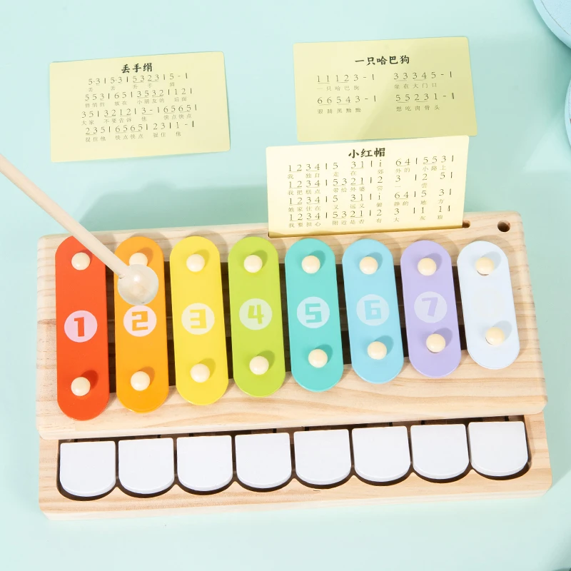 เครื่องดนตรีประเภทเคาะทำจากไม้, เครื่องดนตรีเพื่อการศึกษาปฐมวัย, เครื่องดนตรีเพื่อการศึกษา, ของเล่นดนตรี, เปียโนไม้สี