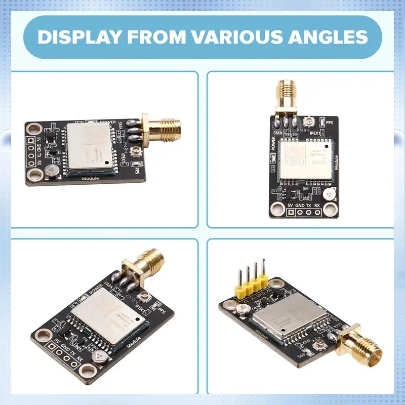 Placa de estación Base A82Q-banda Dual L1 L5 RTK con módulo Quectel LC29H de alta precisión, salidas de datos RTCM LC29HDA