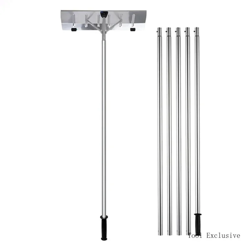 

Roof Snow Scraper Aluminum Alloy Shovel Retractable Snow Scraper with Wheels 20 Ft High Snow Removal Tools Lightweight Durable