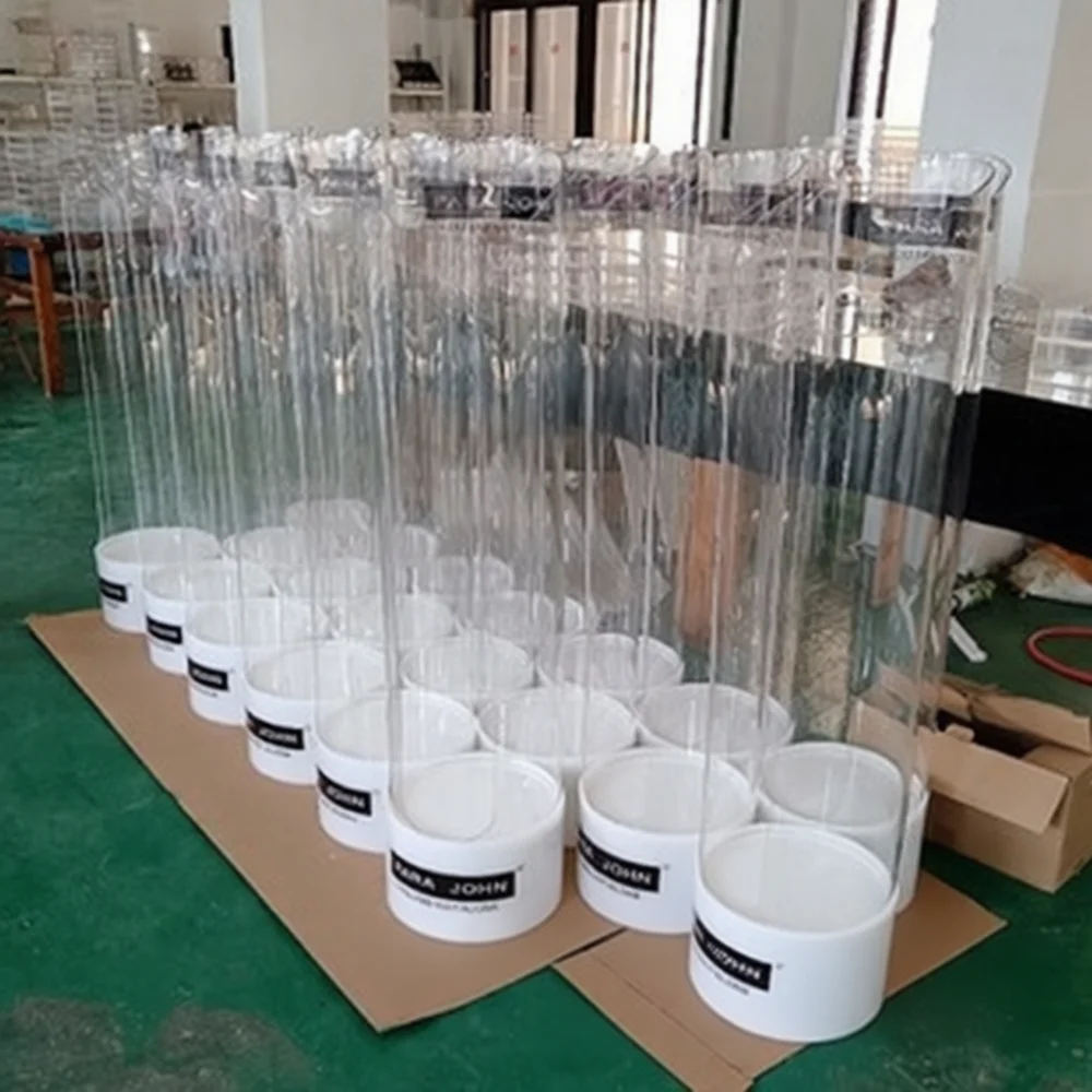 Clear Acrylic Centrifuge Tube Rack Stand Laboratory Storage Organizer Durable Scientific Apparatus Daily Routine Clean Surface