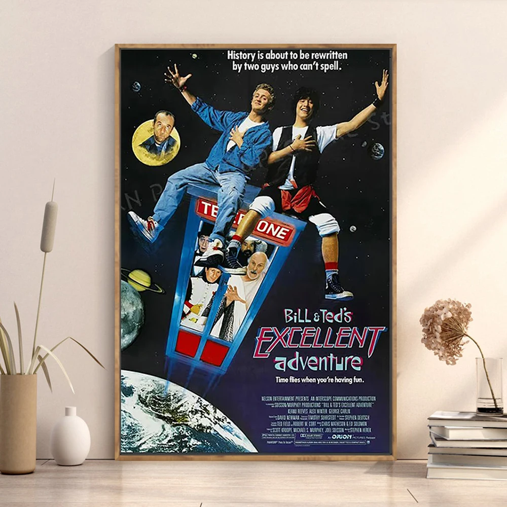NJ761 Bill & Ted's Excellent Adventure (1989) Movie Cult Classic Wall Sticker Silk Poster Art Home Decoration