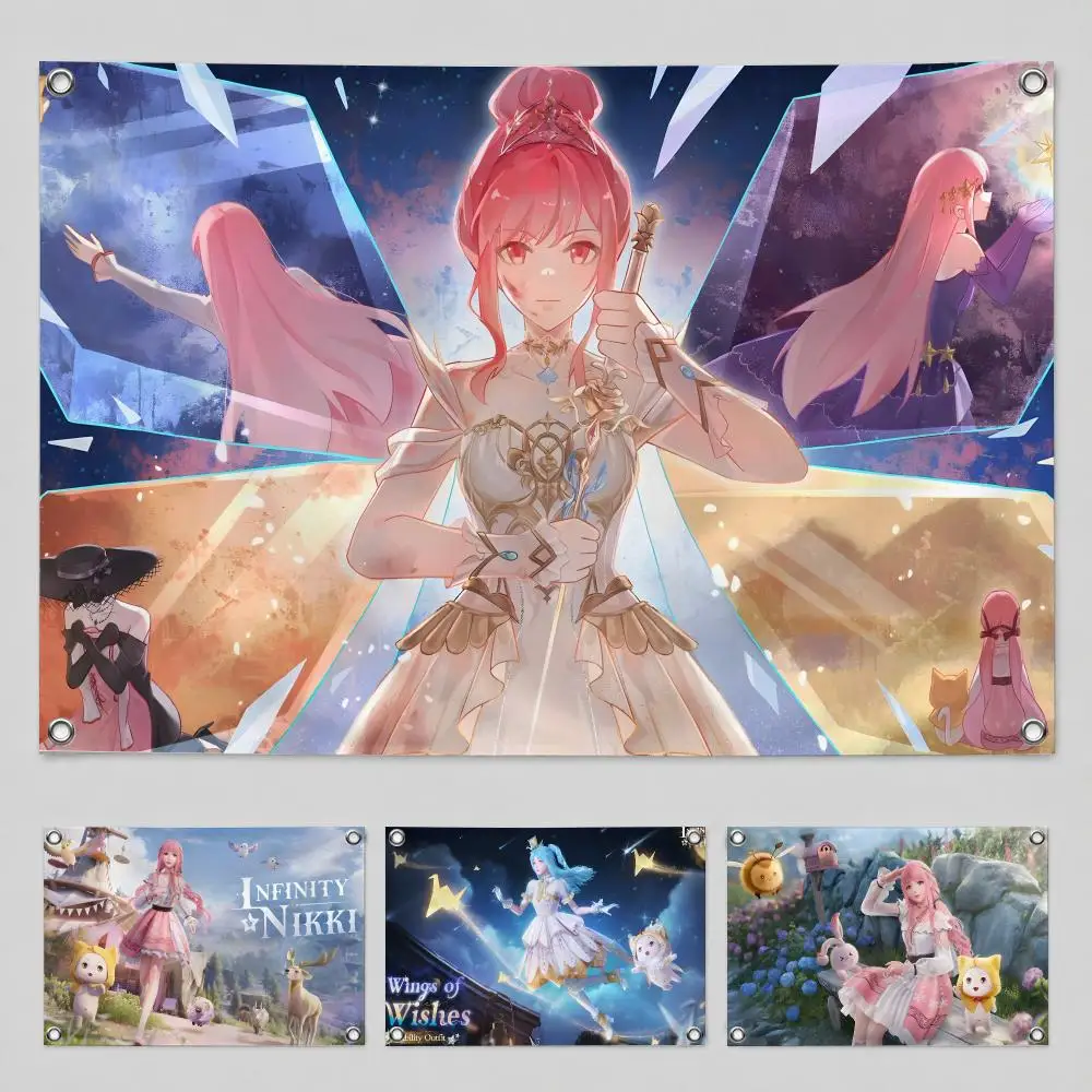 Game I-Infinity Nikki Flags Suitable For Party Club Outdoor Interior Wall Decoration Banner Fans Gift