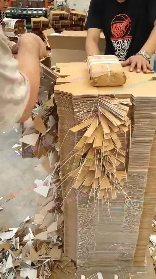 Speed Leopard Waste Remover Machine for Corrugated Cardboard Box Removing Chain Drive Pneumatic System