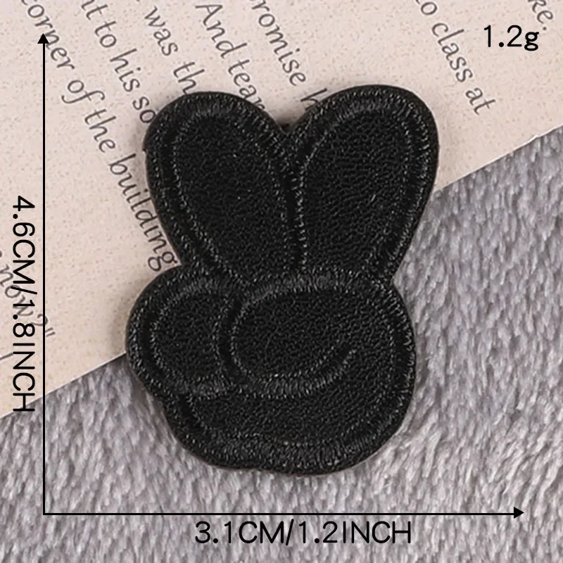 FZdiy Black Patches for Clothing, Sofa, Leather Patch Stick on Patches Embroidery Applique on Clothes