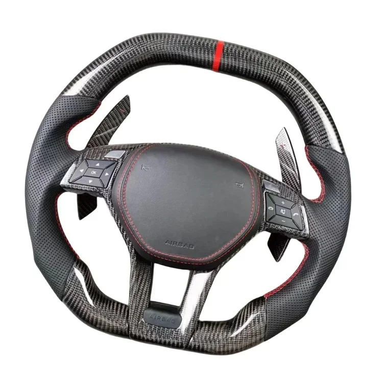 Customized Carbon Fiber Steering Wheel, Suitable For Mercedes-Benz W204 W212 Steering Wheel