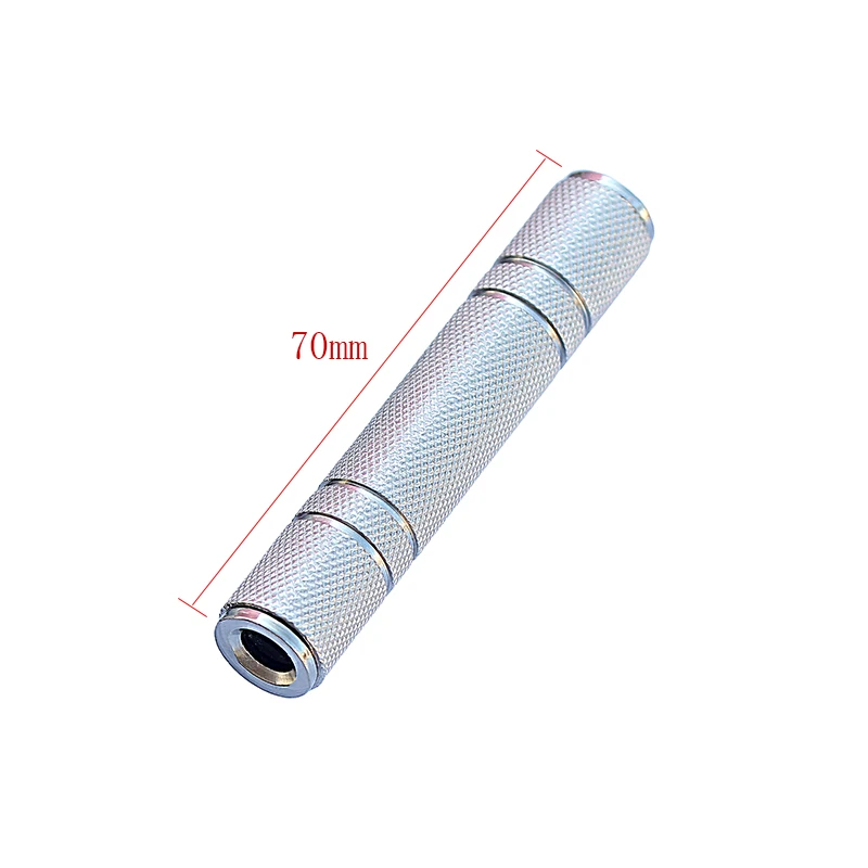 6.35 mm Female to 6.35 mm Female Extension Audio Adaptor 6.5 mm 3 Pole F/F Connector