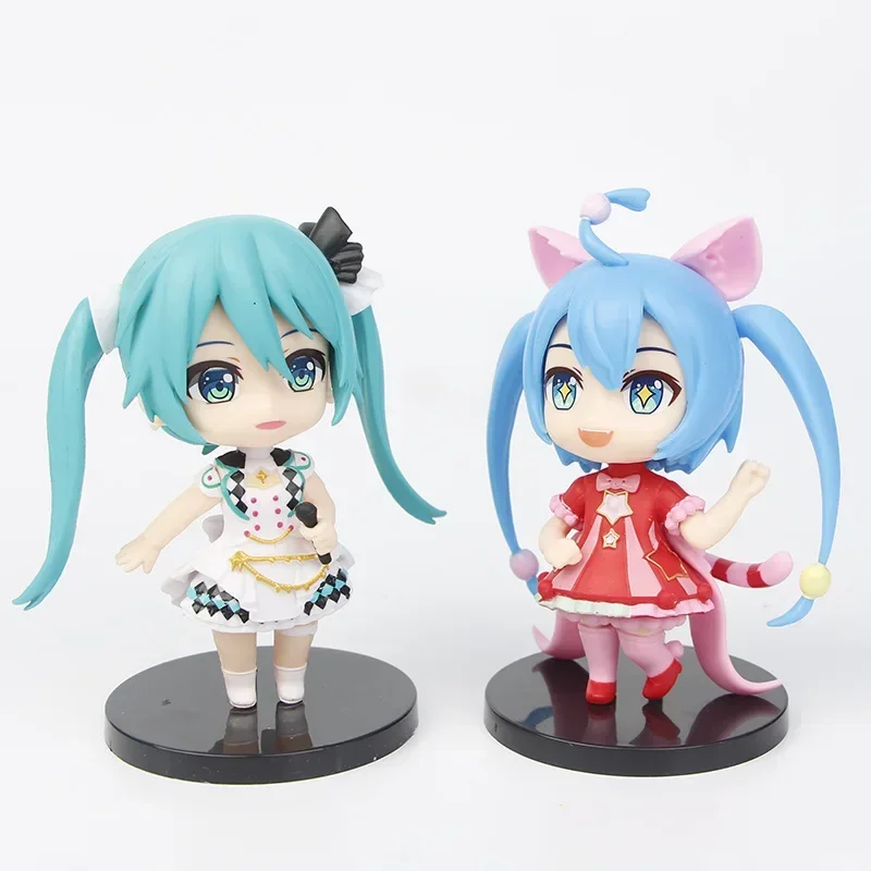 6 قطعة/المجموعة Miku أنيمي الطرفية Q نسخة PVC Kawaiii الشكل دمية نموذج الحلي الزخرفية المشجعين جمع الهدايا اللعب #4