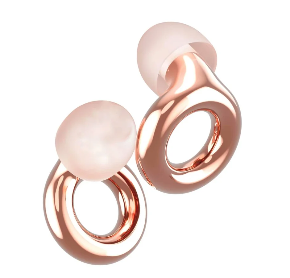 Silicone Noise Cancelling Earplug, Brand New Electroplated Craftsmanship, Comes With 3 Different Sizes Of Replaceable Eartips
