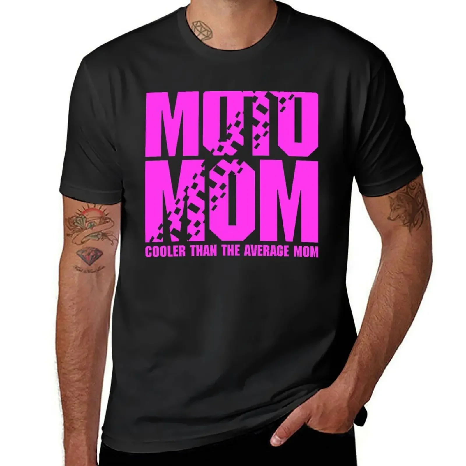 

Moto Mom Hoodie Cooler Than The Average Mom T-Shirt plus size tops tops aesthetic clothes black t shirts for men