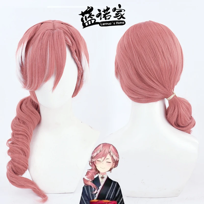 Virtual YouTube Vtuber Takane Lui Cosplay Wig Halloween Carnival Party Props Synthetic Hair Heat Resistant Fiber + Wig Cap