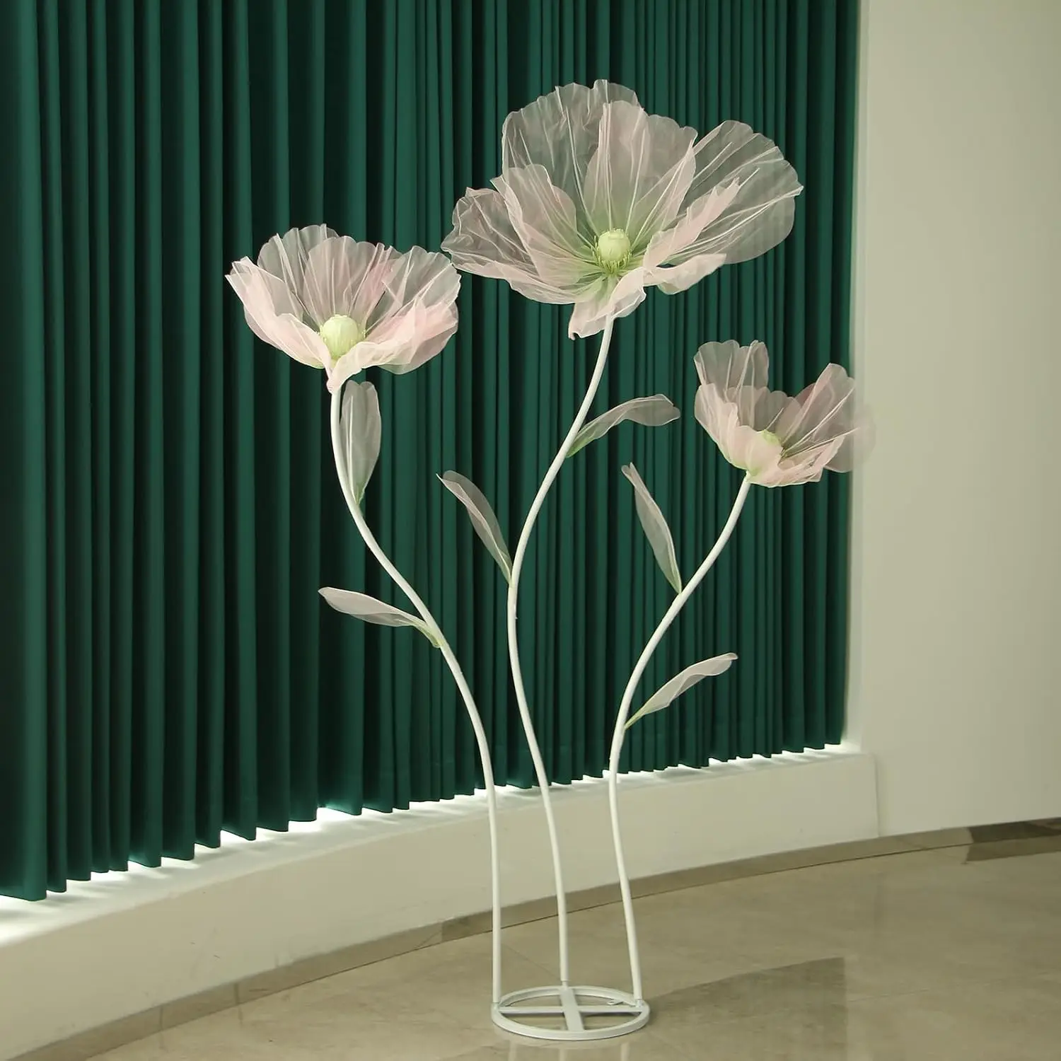 

Wedding Decorations For Reception,5.6 Ft Big Artificial Silk Flowers,Giant Flowers For Decoration,Party Banquet Decor,Home Decor