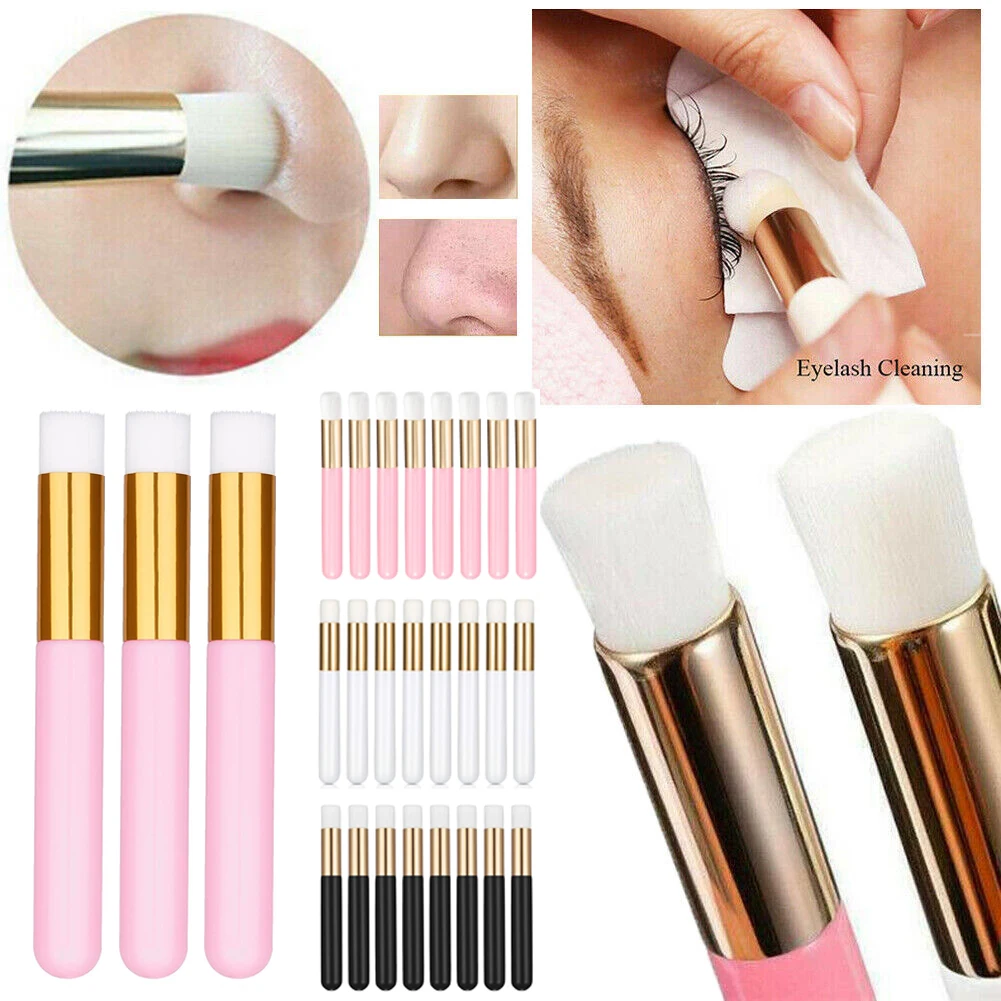 Eyelash Cleaning Brush Lash Shampoo Brush for Eyelash Extension Nose Pore Deep Cleaning Peel Off Blackhead Remover Makeup Tools