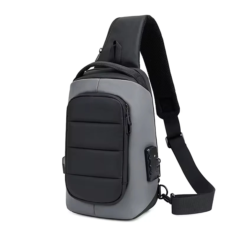 Bolso de pecho antirrobo de gran capacidad para hombres, impermeable bandolera deportiva, bolso de mensajero Oxford 900D, moda