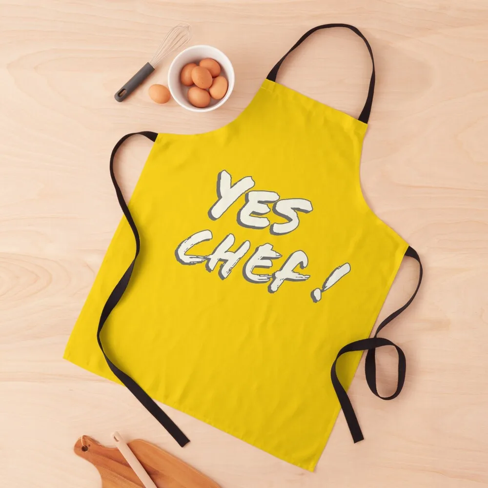Yes Chef !, Yes Chef, Text Design, Pack, Apron Kids Kitchen For Men painters Household Items Useful Apron