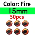 15 mm, fuego, 50 piezas