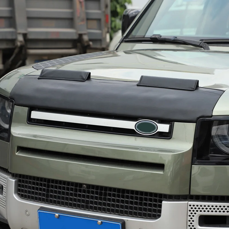 Car Hood Cover Stone Deflector Hood Protection Shield Sand Block Exterior Accessories For Land Rover Defender 110 130 2020-23