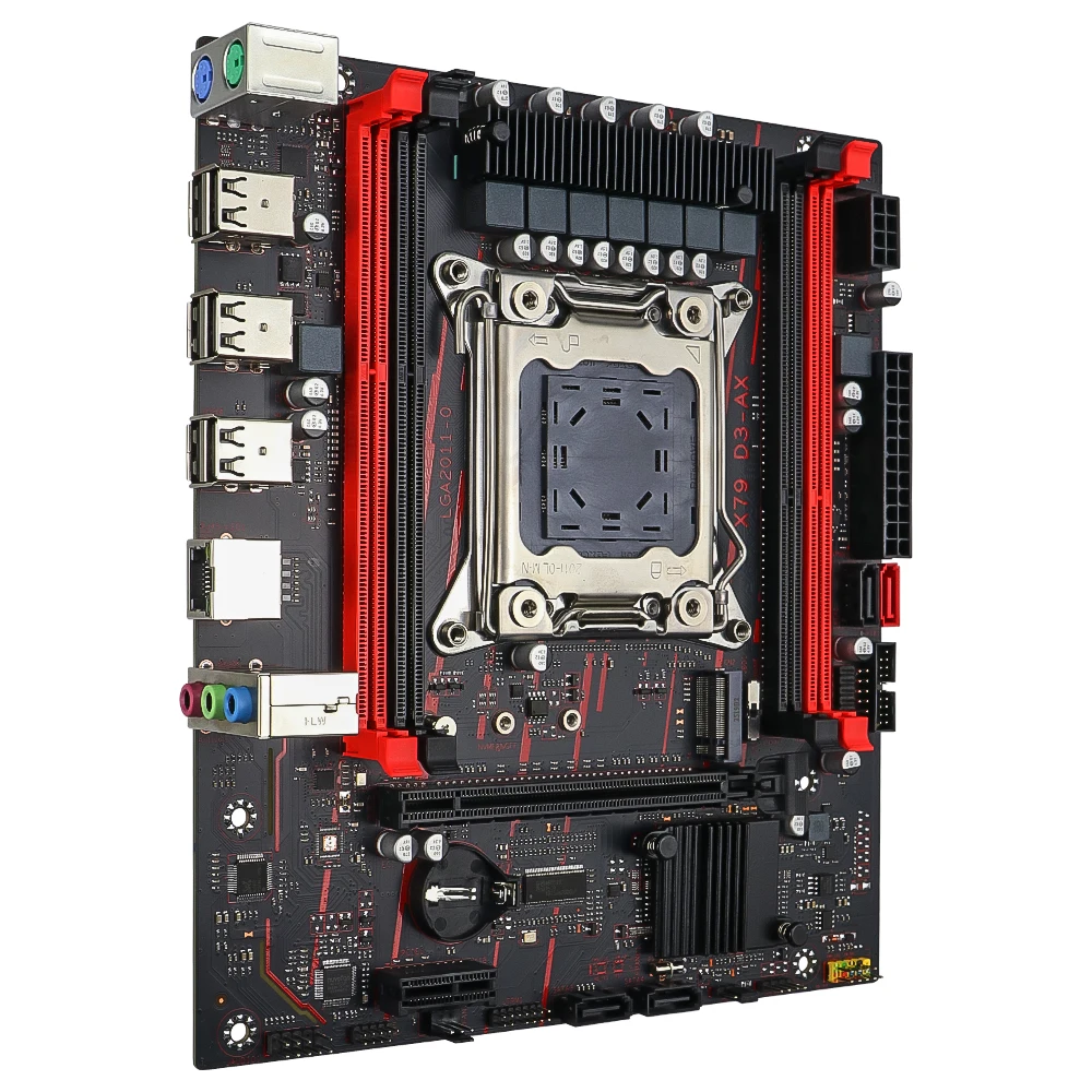 اللوحة الأم SOYO X79 LGA2011 DDR3 USB3.0 SATA3 PCI-E M.2 SSD تدعم ذاكرة REG ECC ومعالج Xeon E5 (E5 2689 C2/E5 2420 V2)
