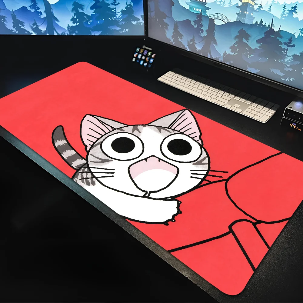 hot aniem cat cute Chi Sweet Home Non-slip Mouse Pad Suitable For Office Computers Laptops E-sports Game Desk Mats XXL Keyboard