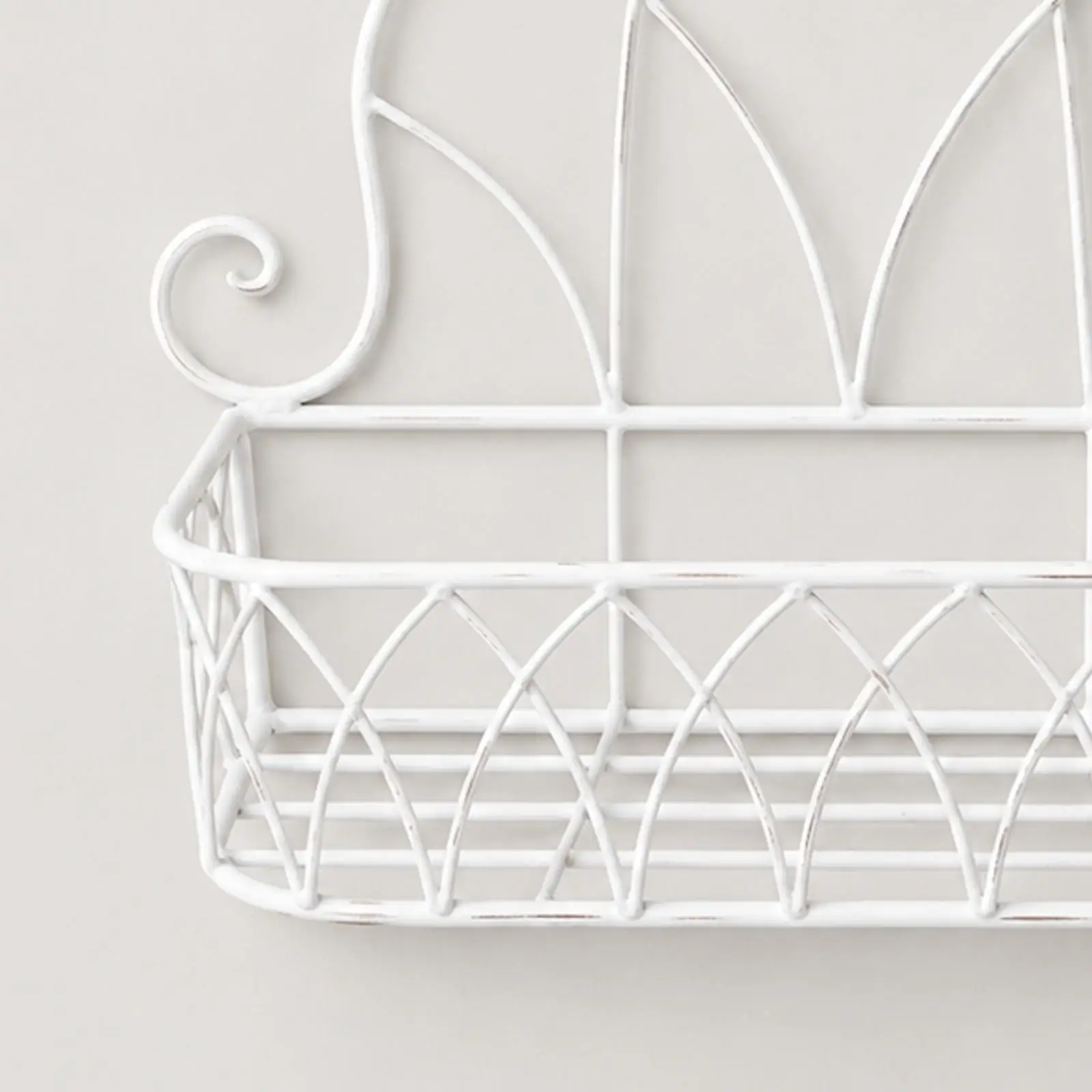 2 Pieces Vintage Wire Basket Planter Metal Metal wallMounted Flower Planter Rack Wall Plant Holder Space-Saving Indoor Outdoor