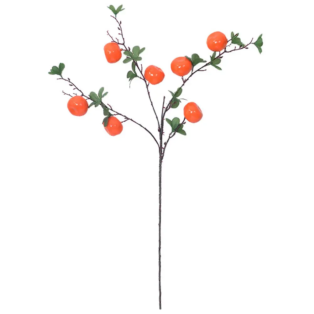 

Artificial Orange Branch Lifelike Simulated Fruit Plant Decor Rustic Home Wedding Party Dining Table Photo Prop Decoration