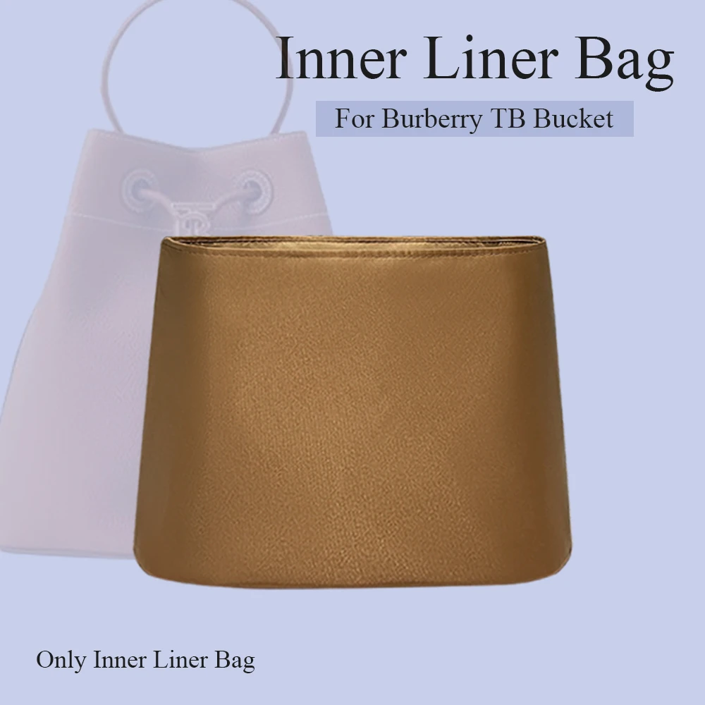 

Nylon Purse Organizer Insert Fit for Burberry TB Bucket Mini/S Bag Inner Liner Bag Drawstring Inside Storage Bag Organizer Bag