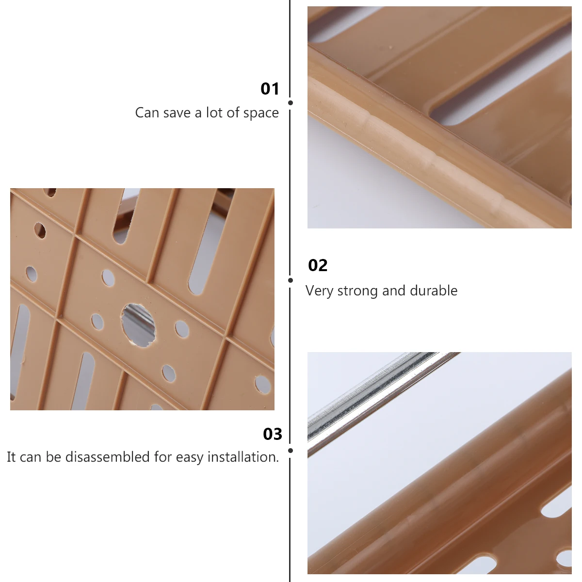 

Kitchen Storage Shelf Spice Rack Plastic Cutlery ganizer Tool Partition Long Lasting Easy Install Household Utility