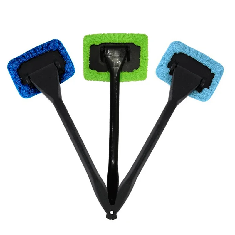 Car Window Cleaner Brush Microfiber Windshield Wiper Wash Brush Cleaning Mop Long Handle Cleaning Washing Tool Auto Accessories