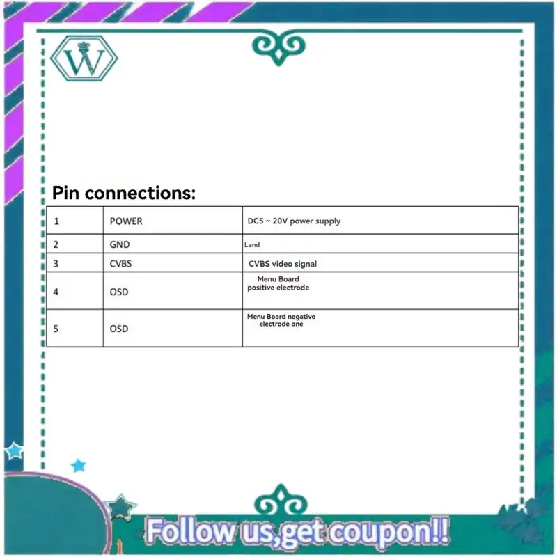 

Upgraded B19 PRO Mini FPV Camera 2.1Mm Lens 135° FOV FPV Traversing Camera PAL/NTSC FPV Traversing Camera