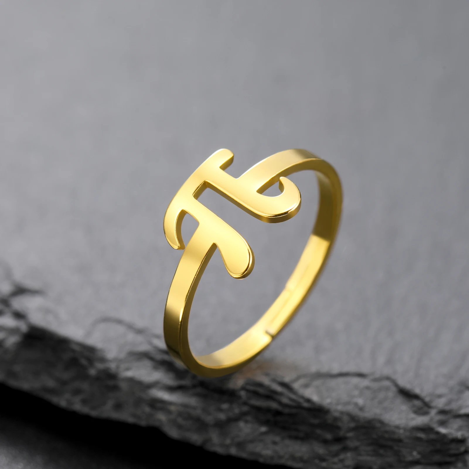 

Sipuris Mathematical Symbol Women's Adjustable Rings Stainless Steel Women Fashion Vintage Geometry Jewelry Accessories Gift