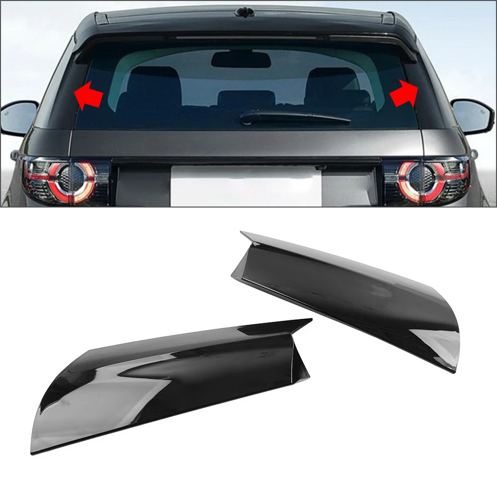 1Pair Auto Exterior Rear D Pillar Trim Molding LR149374 LR149373 For Land Rover Discovery Sport 2015-2023 Plastic Glossy Black