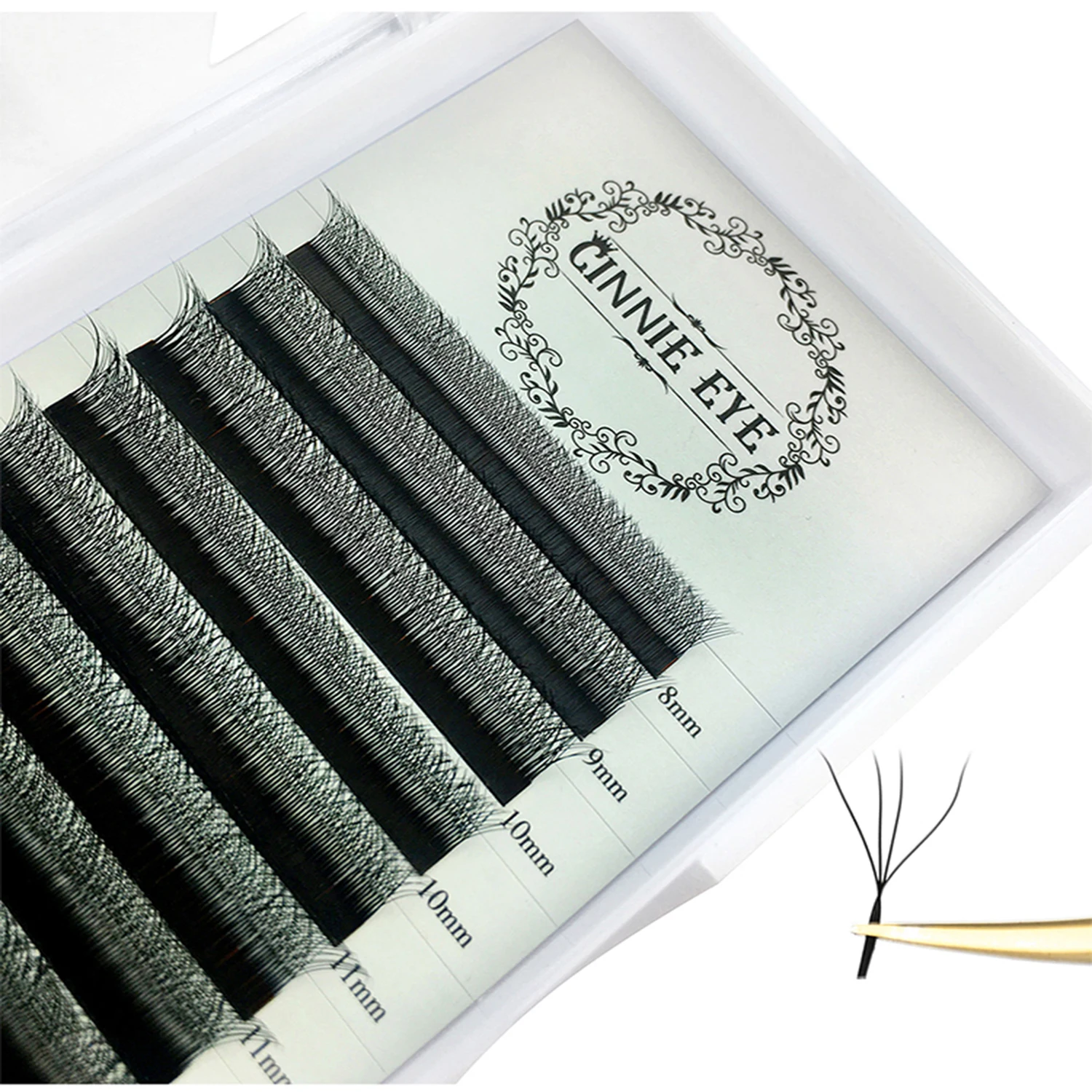 W Lash Extension 4D Mix8-15 Natural W Cilios Eyelash Supplies 5D W Clover Easy Fans Wholesale False Lash Smoky Cat Eye Mink Lash