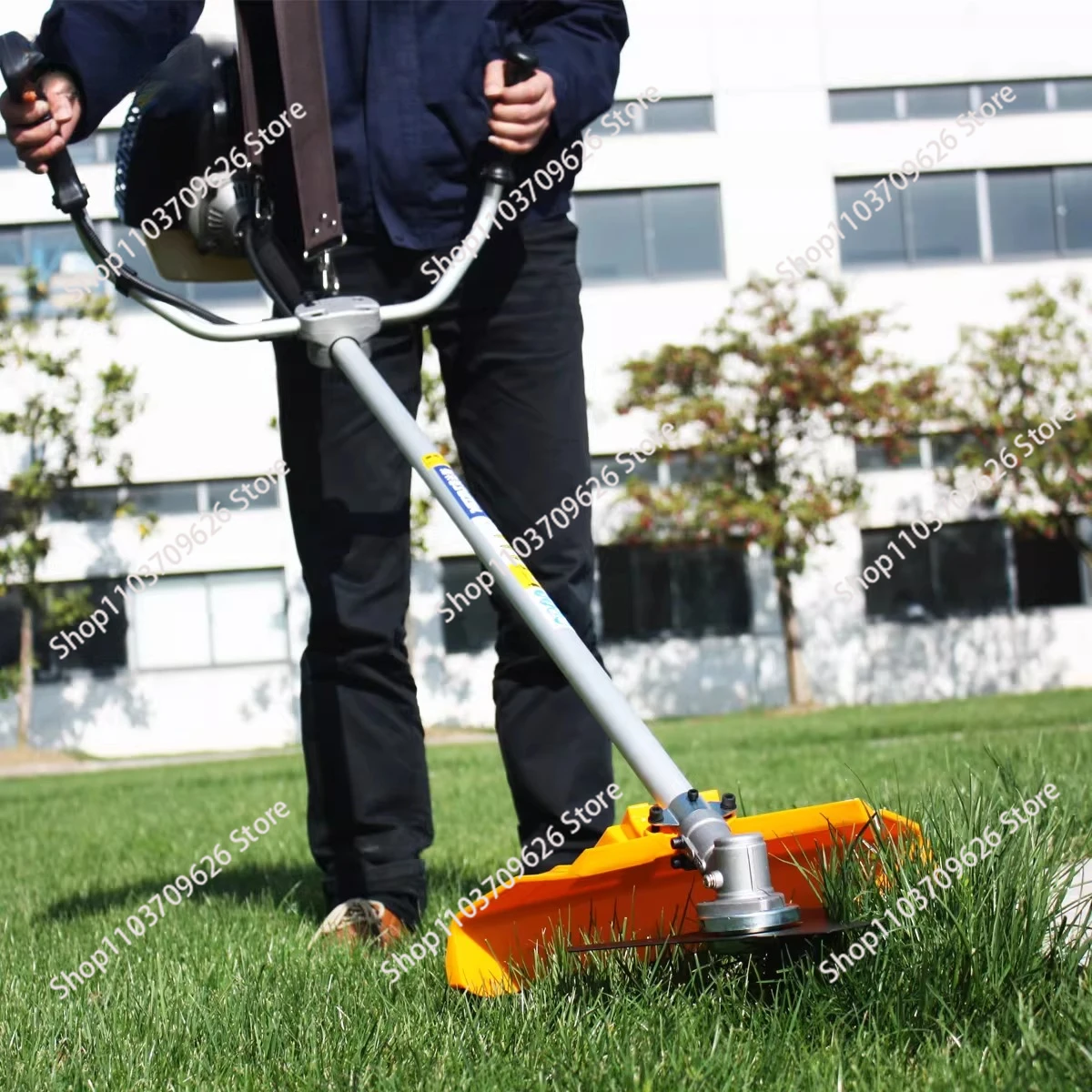 Lawn mower, backpack type, multi-functional land clearing, small household, hoe, lawn mower, agricultural harvester