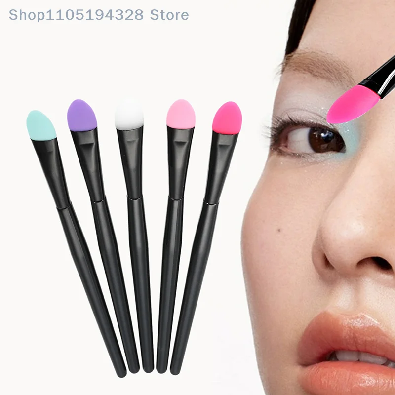 [MP] pinceau de fard à paupières en Silicone souple, brosse de maquillage, outils cosmétiques professionnels pour le visage pour femmes, brosse de rouge à lèvres, applicateur de bâton à lèvres