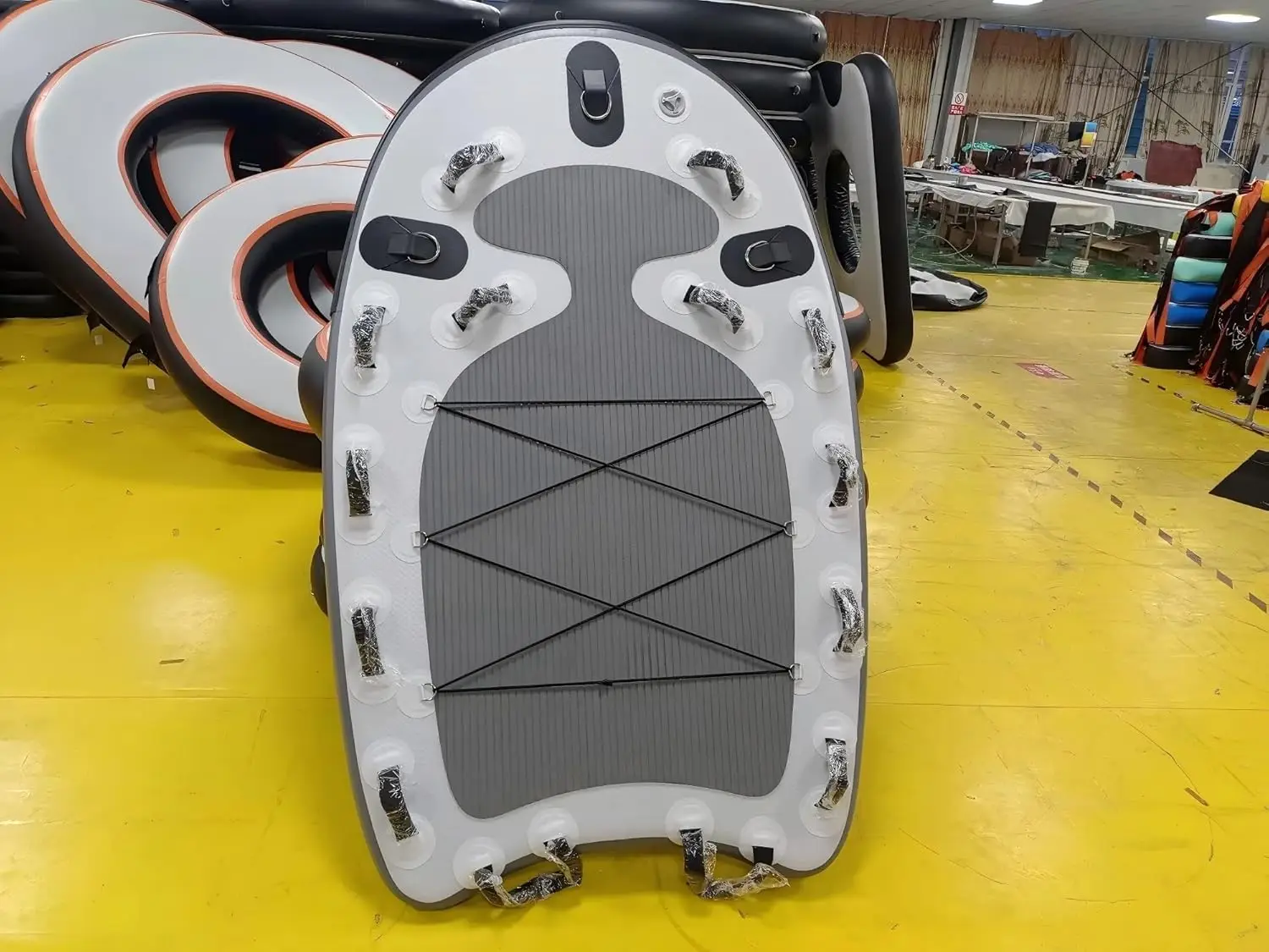 EU-Lager Aufblasbares Bodyboard Professioneller Notfall-Wasserrettungsschlitten Schwimmende Wassermatte Jet-Ski-Schlittenbrett für Wassersport – Detail 4